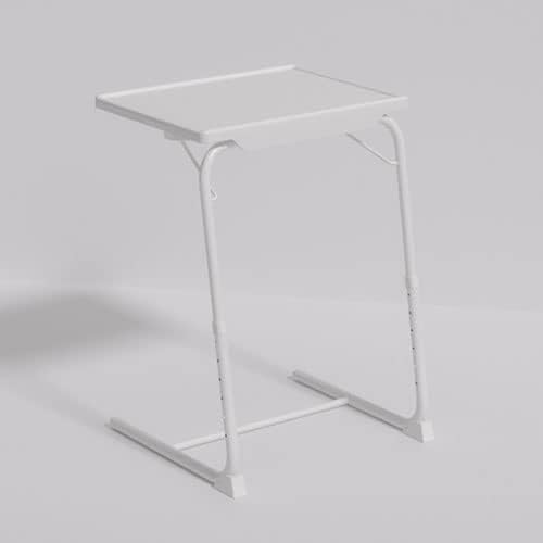 Adjustable Sofa TV Tray Table - TV Dinner Tray On Bed and Sofa, Computer Desk for Bed Use Comfortable Folding Table with 6 Height and 3 Tilt Angle Adjustments Two Colors