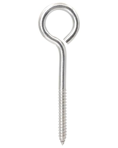 IMSCREWS 304 Stainless Steel Eye Screws, 1-7/8 Inch (47mm), Heavy Duty for Outdoor and Indoor Use, Pack of 20
