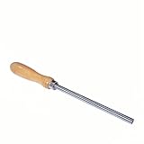 Cabinet Scraper Burnisher Tool, With High-Quality Wooden Handle and Super Hard High Speed Steel Rod, Scraper Burnisher for Creating Sharp Burrs and Honing Card Scrapers