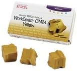 Genuine Xerox Yellow Solid Ink Sticks for the WorkCentre C2424 (3 pcs/Box), 108R00662
