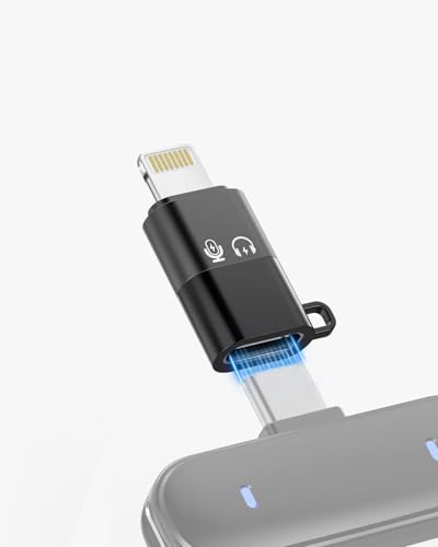 Image of GRENARO USB C to Lightning OTG Adapter for iPhone & iPad, Mic Support | OTG Converter for Microphone, Charging, Type-C Cable to iPhone Converter | Vlogging, Podcast, YouTube Recording