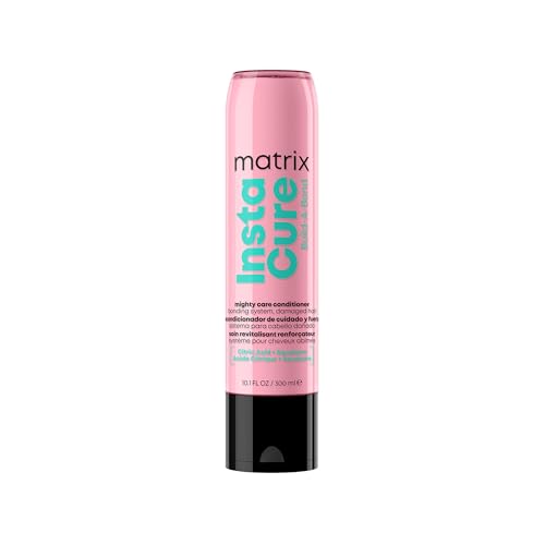 Matrix Instacure Build-A-Bond Mighty Care Conditioner, For Damaged Hair, Repairing Formula, With Citric Acid and Squalane, Strengthens From the Inside, Smooths and Softens
