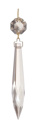 Image of B&P Lamp 3 Inch Champagne U-Drop Lamp Crystal Chandelier Light Replacement Pendant Prism