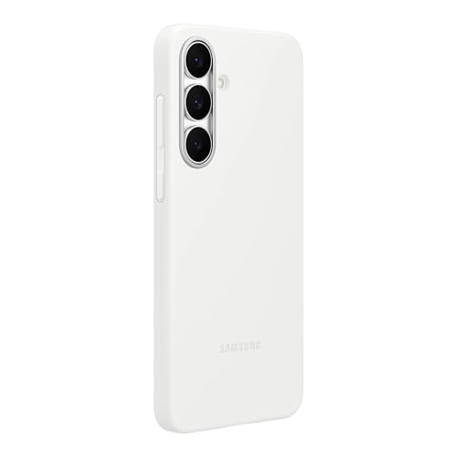 Image of SAMSUNG Galaxy S25 FE Silicone Phone Case, Protective, Functional, Comfortable, Colorful, Easy to Hold, US Version, White