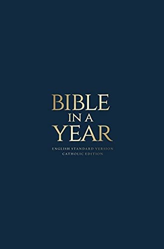 Bible In A Year - Esv Catholic Edition - Blue Paperback