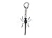 Miniblings Pendentif Porte-clé Libellule Porte-clé Porte-clés en Caoutchouc Dur Noir