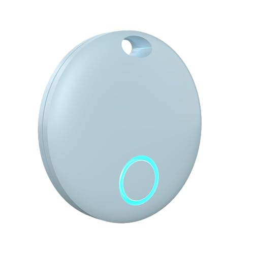 Smart Tracker Tags, Bluetooth Luggage Tracker with Keychain, Compatible with iOS Find My app, Item Locator for Key, Wallet, Suitcase, Bags, IP67 Waterproof, Battery Include