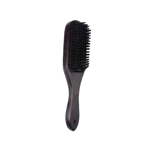 OSOLADY Professional Beard Brush Men's Nylon Bristle Beard Cleaning Brush Wooden Handle Styling Tool Portable Facial Brush