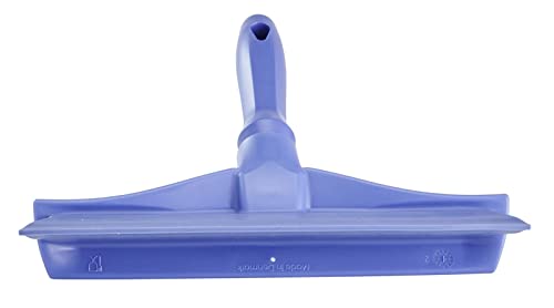 Image of Vikan 71258 Rubber Polypropylene Frame Bench Single Blade Squeegee, 10 inch, Purple