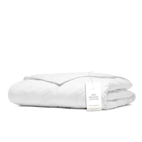 Boll & Branch Down Duvet Insert - King/Cal King, Midweight - Luxury Shell - Cruelty-Free U.S. Down Bedding - Bafflebox, Maintains Loft