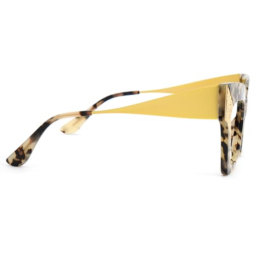 Image of Zeelool Retro Oversized Square Blue Light Blocking Glasses ZJGA652634-01B Tortoise
