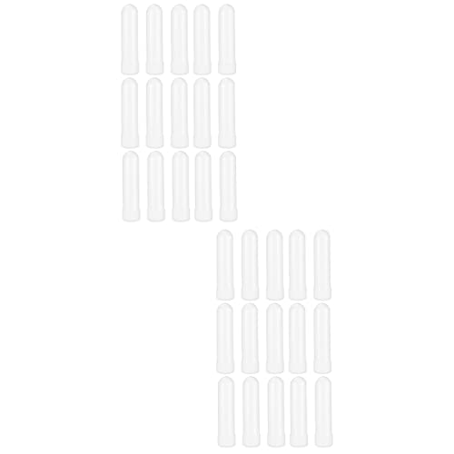 Tubos de Inalador Nasal de Óleo Essencial: 30 Pcs Vazio Em Branco Inaladores Nasais Recarregável Ina