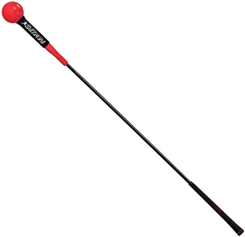 ASWKMOW Golf Swing Trainer Aid for Warm-up Practice, Golf Training Aid for Agility, Strength, Tempo, Balance, Speed, Golf Grip Trainer for Indoor or Outdoor Chipping and Hitting (48 Inches)