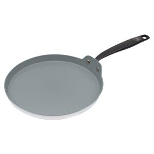 Essential Serie - Sartén para tortitas (26 cm de diámetro, cerámica, apta para lavavajillas, sin PFAS, apta para inducción), color blanco