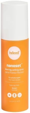 Indeed Labs Nanoset | Mattifying Setting Spray for All Skin Types | Locks Makeup In & Hydrates with Ectoin for Up to 16 Hours | Blurring & Light-Diffusing Technology, (75 mL)