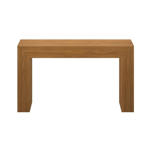 Plank+Beam Grand Console Table, 56 Inch Solid Wood Modern Sofa Table, Narrow Entryway Table for Hallway, Behind The Couch, Living Room, Foyer, Pecan Wirebrush