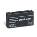 Produktbild Multipower Bleiakku MP1,2-6 (6V / 1,2Ah), wartungsfrei
