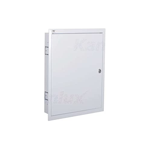 Cuadro eléctrico empotrado, color blanco, 3 x 24 p