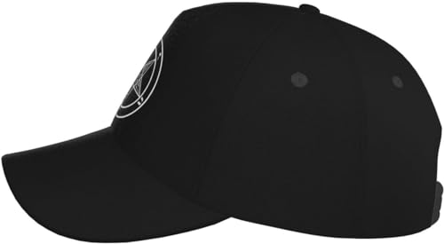 Gorra de béisbol Goat of Mendes Pentagram Satan negra miniatura 3