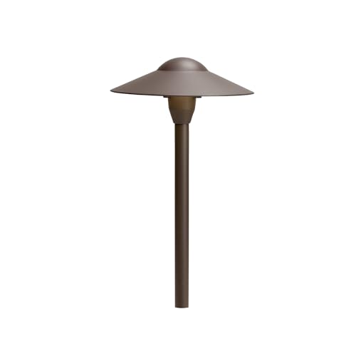 Kichler 15410AZT Path & Spread 1-Light 12V Textured Architectural Bronze