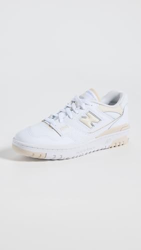 New Balance New Balance Women's 550 Sneakers, White/Linen, 5.5 Medium US