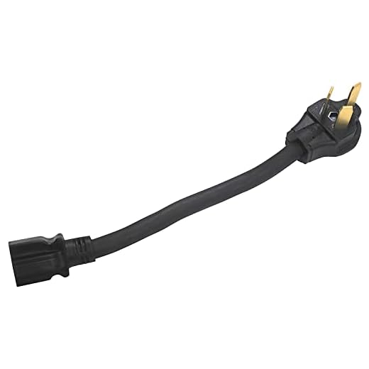 Electrical Stove 10-50P 3-Pin Male 220/250V Plug To Gas Range 5-15R 110/125V 3-Prong Female Standard Wall Receptacle Socket Oven Outlet Adapter, Power Connector Cord Convert NEMA UL-FX125V1106-R