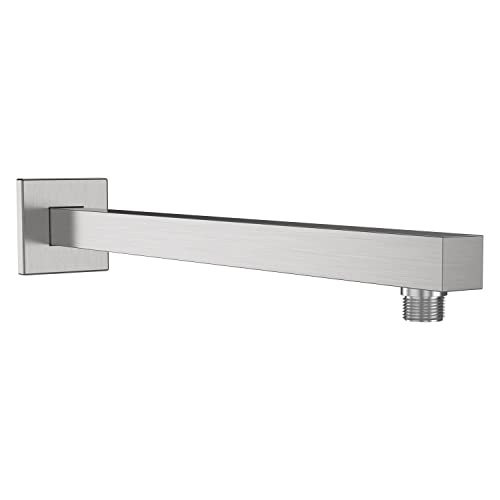 ALTON SHR20630 SS-304 Grade, 15-INCH Square Shower Arm With Wall Flange, Chrome Finish