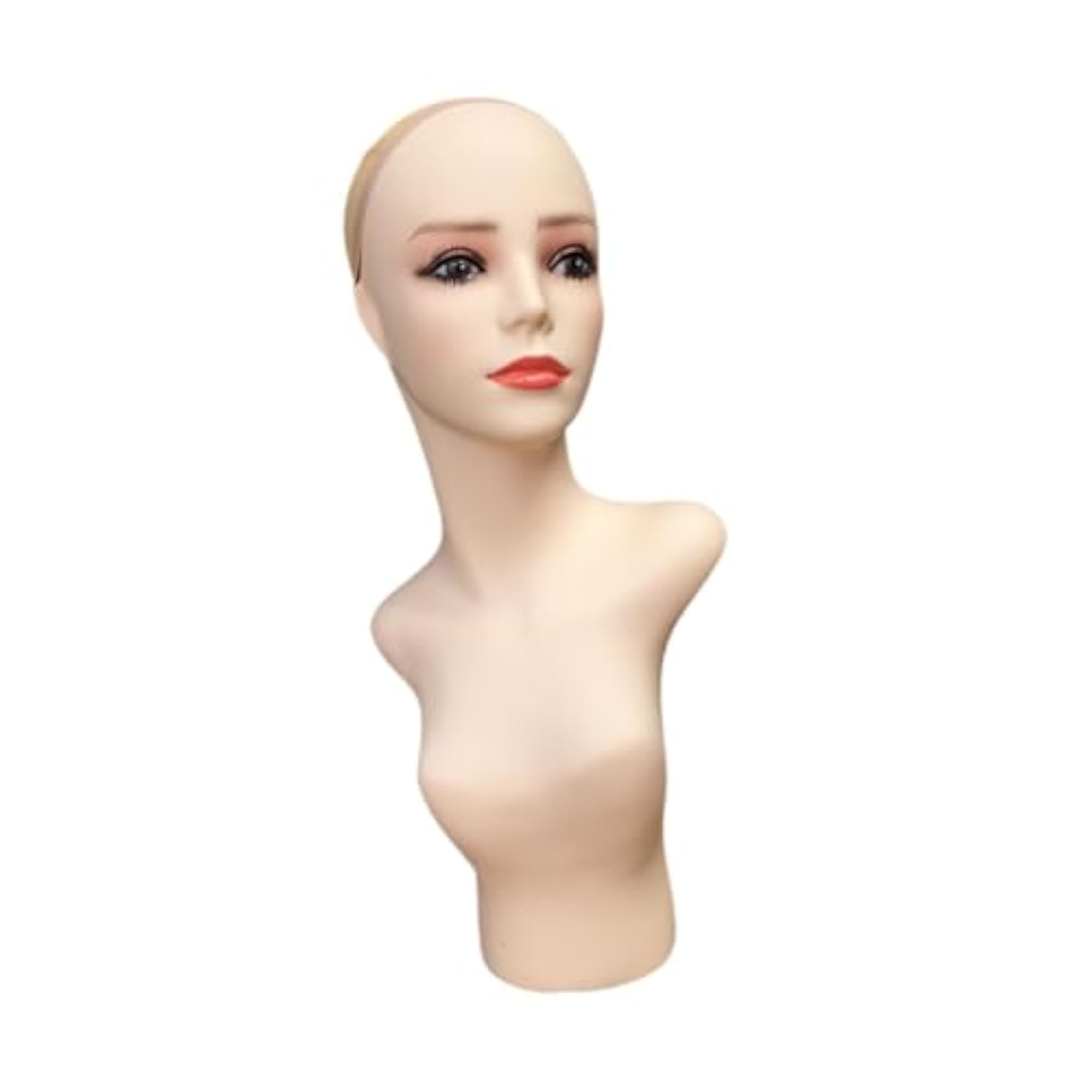 Female Wig Head Mannequin for Jewelry Display