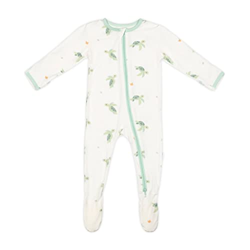 Image of Soft Baby Bamboo Viscose Footie Pajamas, Zipper Closure, 0-24 Months