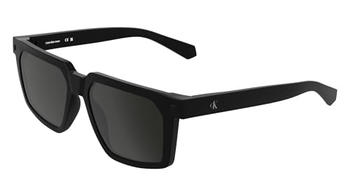 Calvin Klein Jeans Men's Sunglasses CKJ25621S - Black with Solid Grey Lens