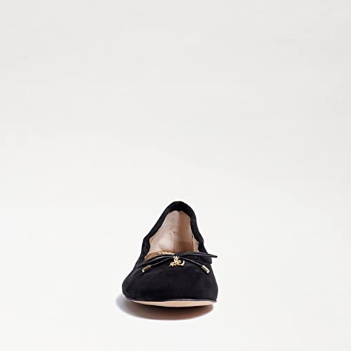 Image of Steve Madden Felicia Black Suede Slip On Rounded Closed Toe Flexible Ballet Flats
