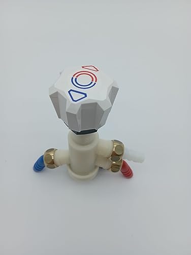 CR-MOESANCO® Set mit Fernbedienung für Dusche unter dem Mischtisch, Wohnmobilausstattung, Wasseranschluss Wohnmobil, Wasserhähne + 3 Edelstahlschellen für Wohnwagen, Wohnmobil, Boot oder Camper