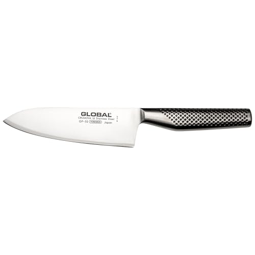 Global 6 1/4 inch Forged Heavyweight Chef's Knife - Japanese Stainless Steel, Razor-Sharp Edge, Made in Japan, GF-32