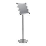 Soporte móvil para colocar carteles informativos o material publicitario. Ideal para áreas de recepción consultas médicas hospitales farmacias bancos restaurantes o en la oficina