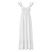 TPSKVT Dresses for Women 2026 Ruffle Sleeve Smocked Tiered Maxi Dress Lightweight Casual Solid Color Flowy Fashion Dress