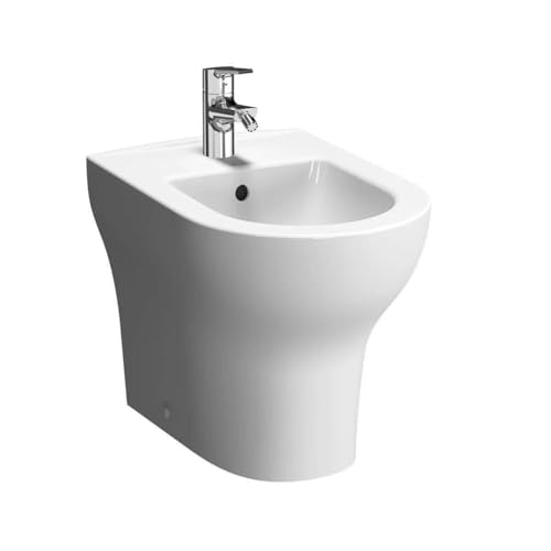 Il bidet VITRA Zentrum presenta inoltre un foro di straripamento e una superficie in bianco facile da pulire, garantendo un'igiene e un'aspetto sempre ottimi.