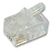 STEWART CONNECTOR 937-SP-3044 PLUG, MODULAR, 4POS, PK10