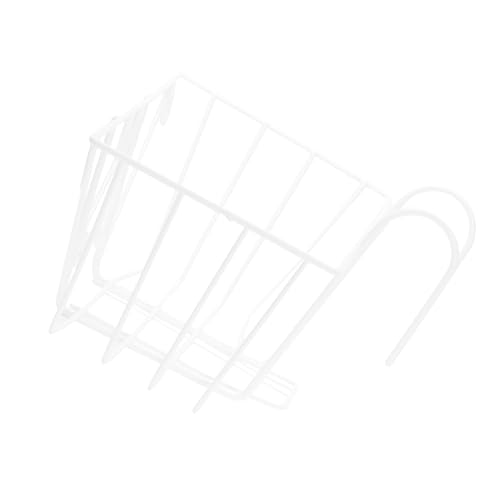 NOLITOY Supporto Portavasi Sospeso in Ferro Bianco Ringhiera, Portafiori da Balcone per Vasi Quadrati, Struttura Robusta Versatile per Giardino, Cucina e Arredamento Interno