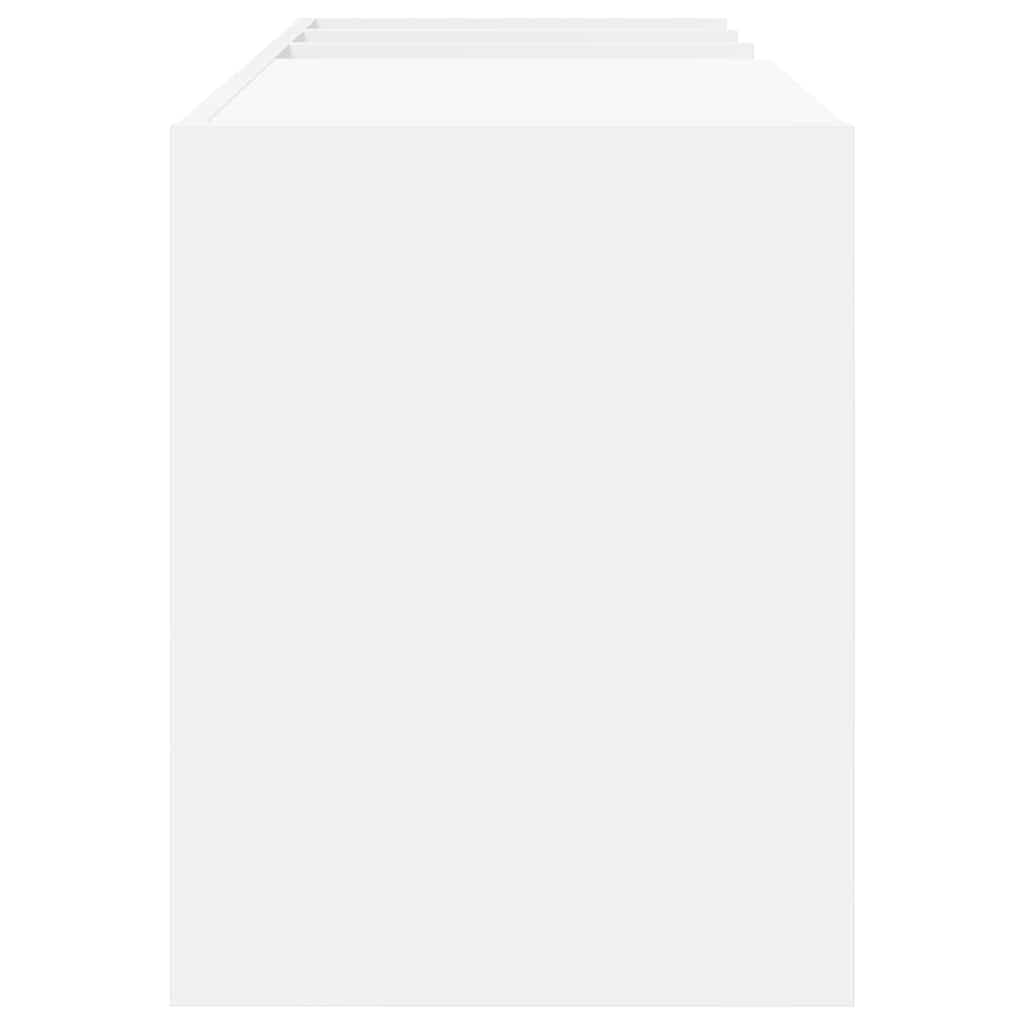 Armario para discos de vinilo, color blanco, 78,5 x 35 x 45 cm, con 6 estantes, versátil como aparador, mueble de TV, estantería para CD o DVD para salón, ahorra espacio y es fácil de limpiar
