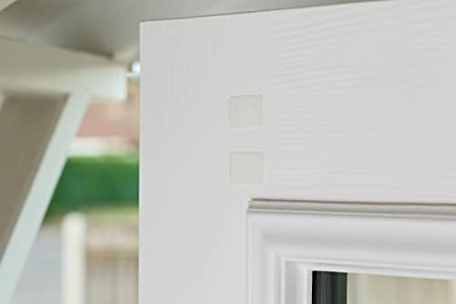 Easydoor blind for glazed doors, quick fix instant blind, white, half door standard width, self-adhesive attachments, cut to size and shape as required