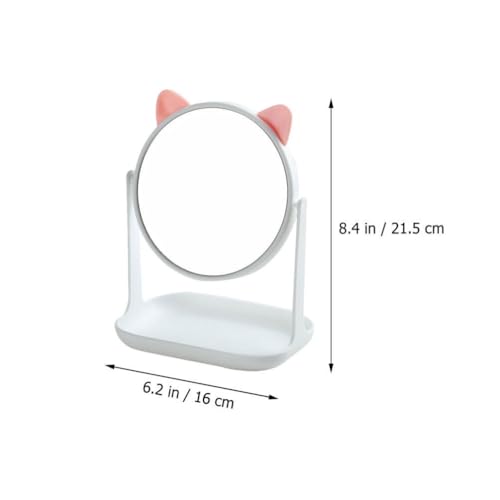 Espejo de maquillaje con bandeja de almacenamiento x2 miniatura 5