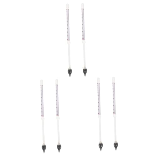 CIYODO 3セット 密度計 断ハイドメーター 液体 比重計テスター 砂糖ゲージ ガラス 2個*3