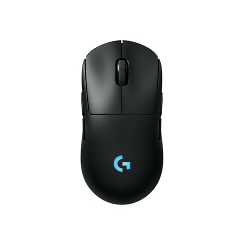 Logitech G PRO 2 LIGHTSPEED Wireless Gaming Mouse, Right- or Left-Handed Mouse with up to 4 Customisable and Switchable Magnetic Side Buttons, 44K DPI Sensor, USB-C Charging, for PC/Mac - Black