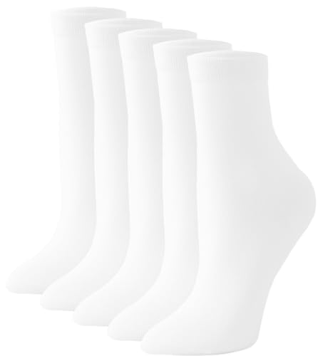 Irisbear Crew Socks for Women Bamboo Viscose Quarter Crew Socks Aesthetic Soft Lightweight Ankle Dress Socks