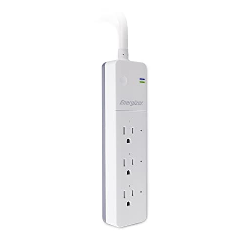 3 Outlets, 600J Surge Protection