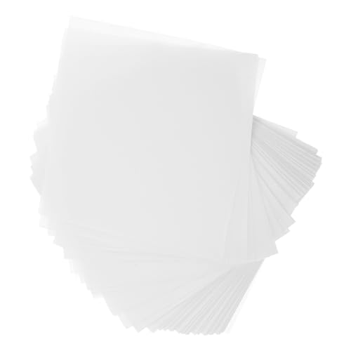 DECOMELODY Papel de Pesaje de Laboratorio Cuadrado 500 Hojas 100 Mm Celulosa Translúcida de Doble Cara No Absorbente para Mediciones Precisas en Balanzas Industriales y Científicas