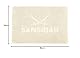 Sansibar Badematte 50x80 cm – Badvorleger, Badteppich aus Reiner Baumwolle – Oeko-TEX, rutschfest und waschbar – Sylt-Design - Sand