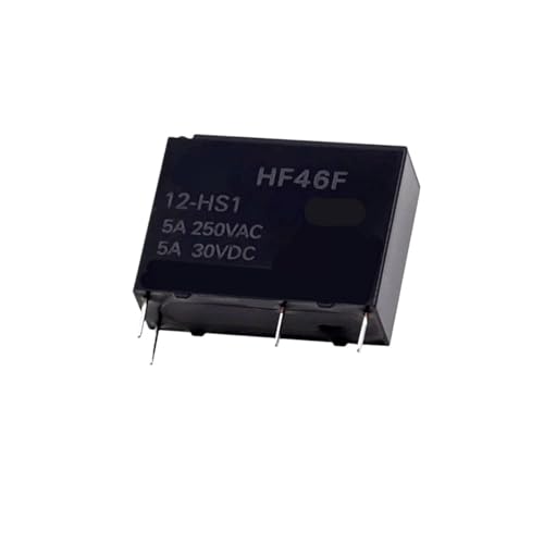Relais de puissance 4 broches HF46F-G anti-encombrement pour circuits imprimés miniatures