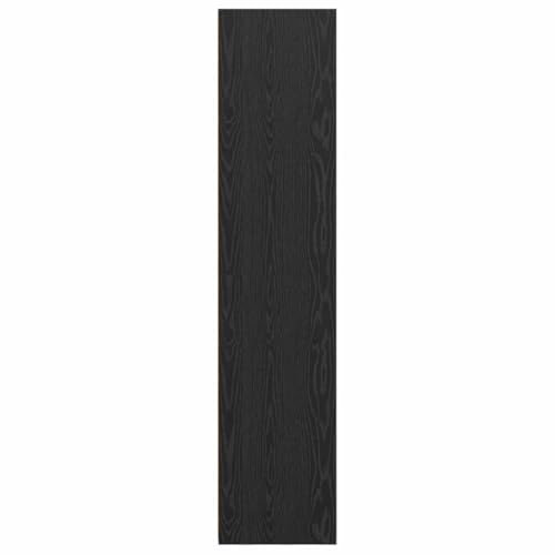 Armario negro efecto roble de 50x41x185 cm para almacenamiento elegante en salon 7
