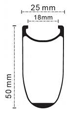 Superteam Carbon Disc Brake Wheelset 700C 50/25Mm Paint-Free Wheel Clincher Road Bike #TOP1